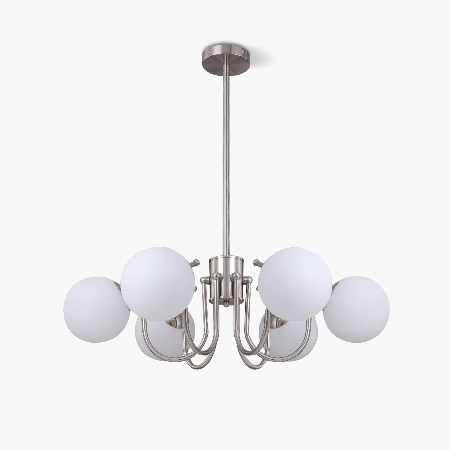 Elegant Bianca Crystal Chandelier - Modern Ceiling Light Fixture for Dining Room, Bedroom & Living Room Decor | Energy Efficient LED Lighting | Easy Installation