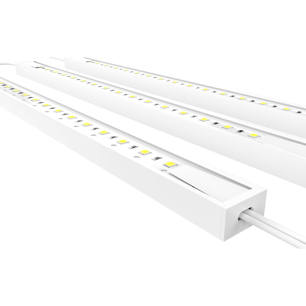 12-Piece Hardwired Under Cabinet Lighting Kit - 3x3.6W Linkable LED Light Bars, 330 Lumens, White - Perfect for Kitchen, Pantry & Display Shelves