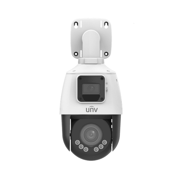 Uniview IPC9312LFW AF28 2X4 2*2MP Lighthunter Dual Lens Network PTZ Camera - Outdoor Security Surveillance for Homes, Businesses & Parking Lots
