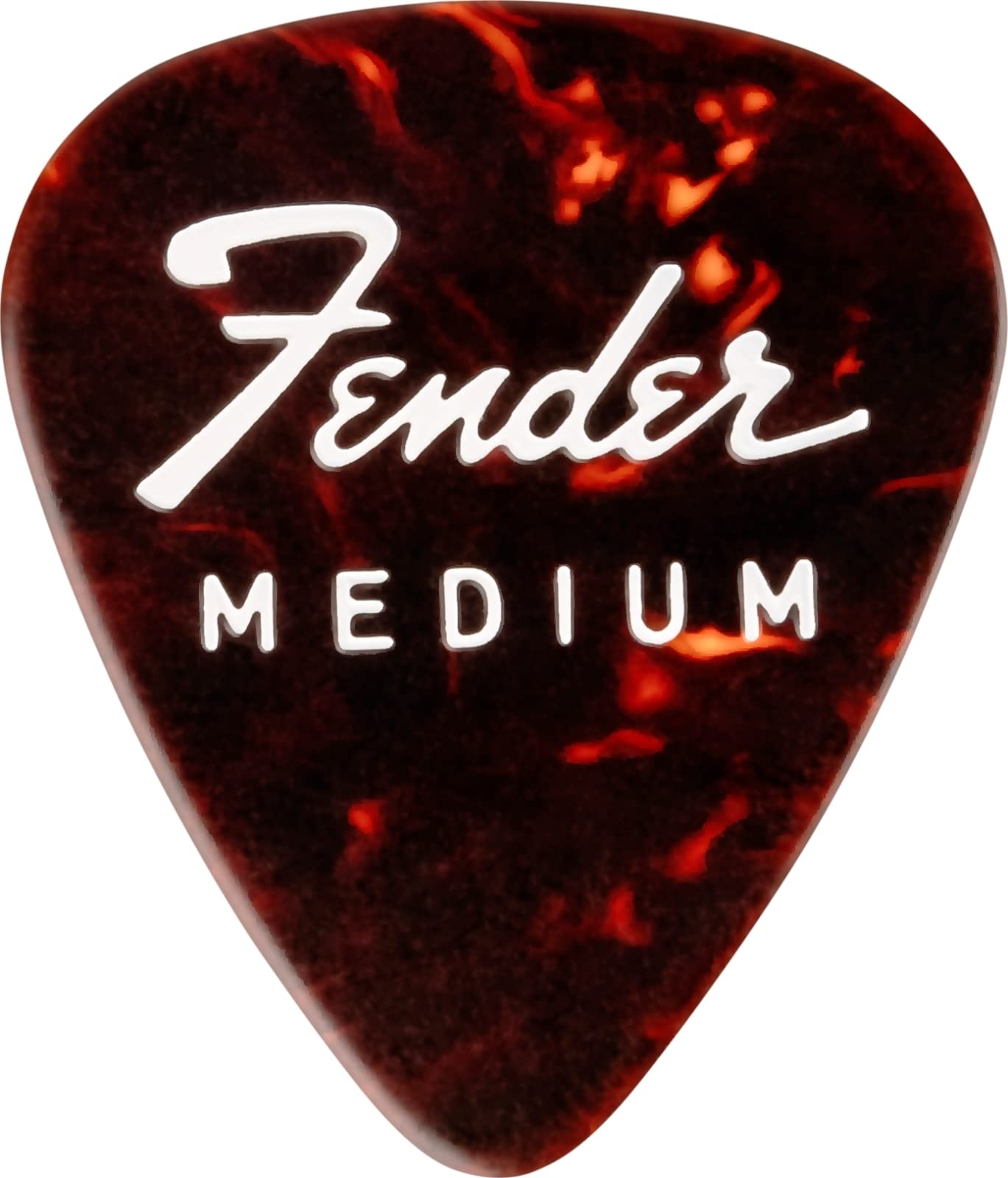 Fender Fine Electric Guitar Picks - 12 Pack, 0.71mm Medium Gauge, Celluloid Material for Smooth Playability (1980351010) | Perfect for Rock, Blues & Acoustic Performances