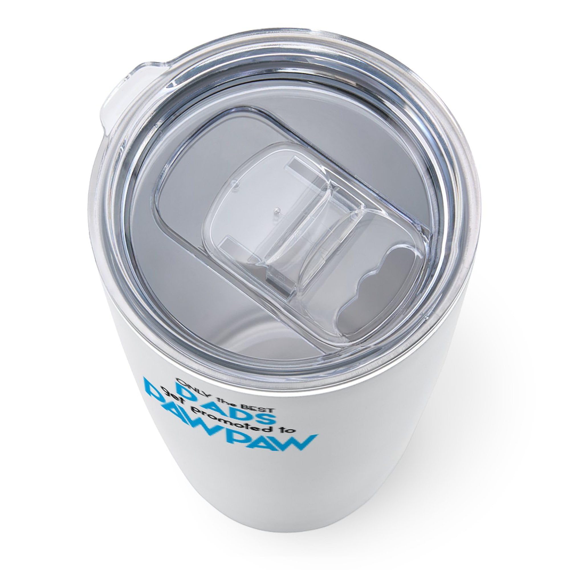 BEST DADS GET PROMOTED TO PAWPAW - 20oz Insulated Stainless Steel Travel Mug Coffee Tumbler - Keeps Drinks Hot/Cold for Hours - Perfect for Coffee, Tea & Gifts for Grandparents, Fathers Day & Retirement