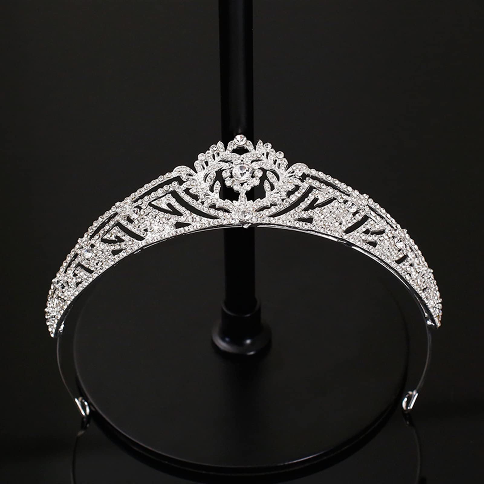 Elegant Rhinestone Bridal Crown Headpiece - Vintage Wedding Headband with Sparkling Crystals for Bride, Bridesmaids & Prom - Perfect for Weddings, Parties & Special Occasions