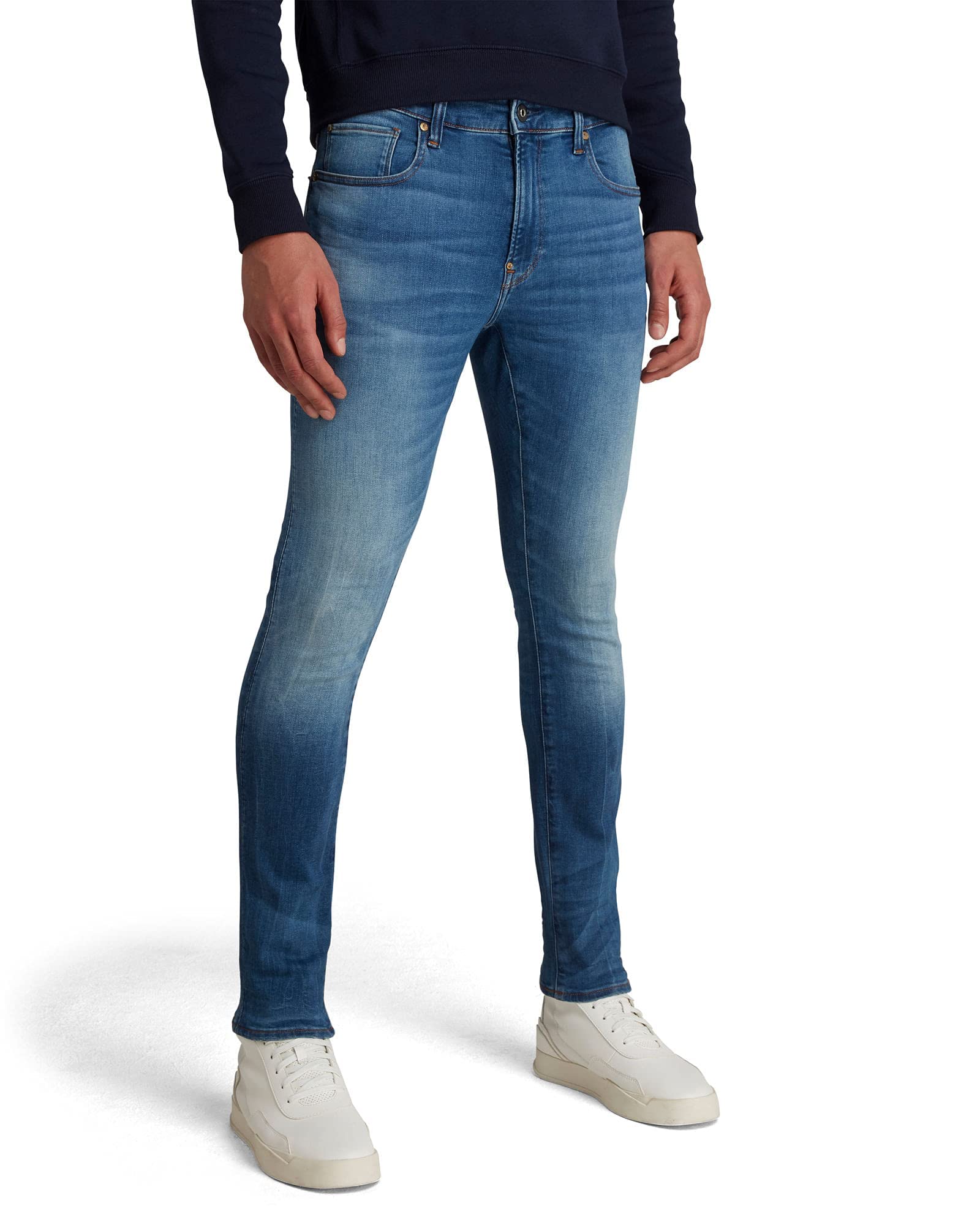 G-Star Raw Men's Revend Skinny Fit Jeans - Slim Stretch Denim Pants for Casual & Streetwear Style | Perfect for Everyday Wear, Night Out, and Urban Fashion