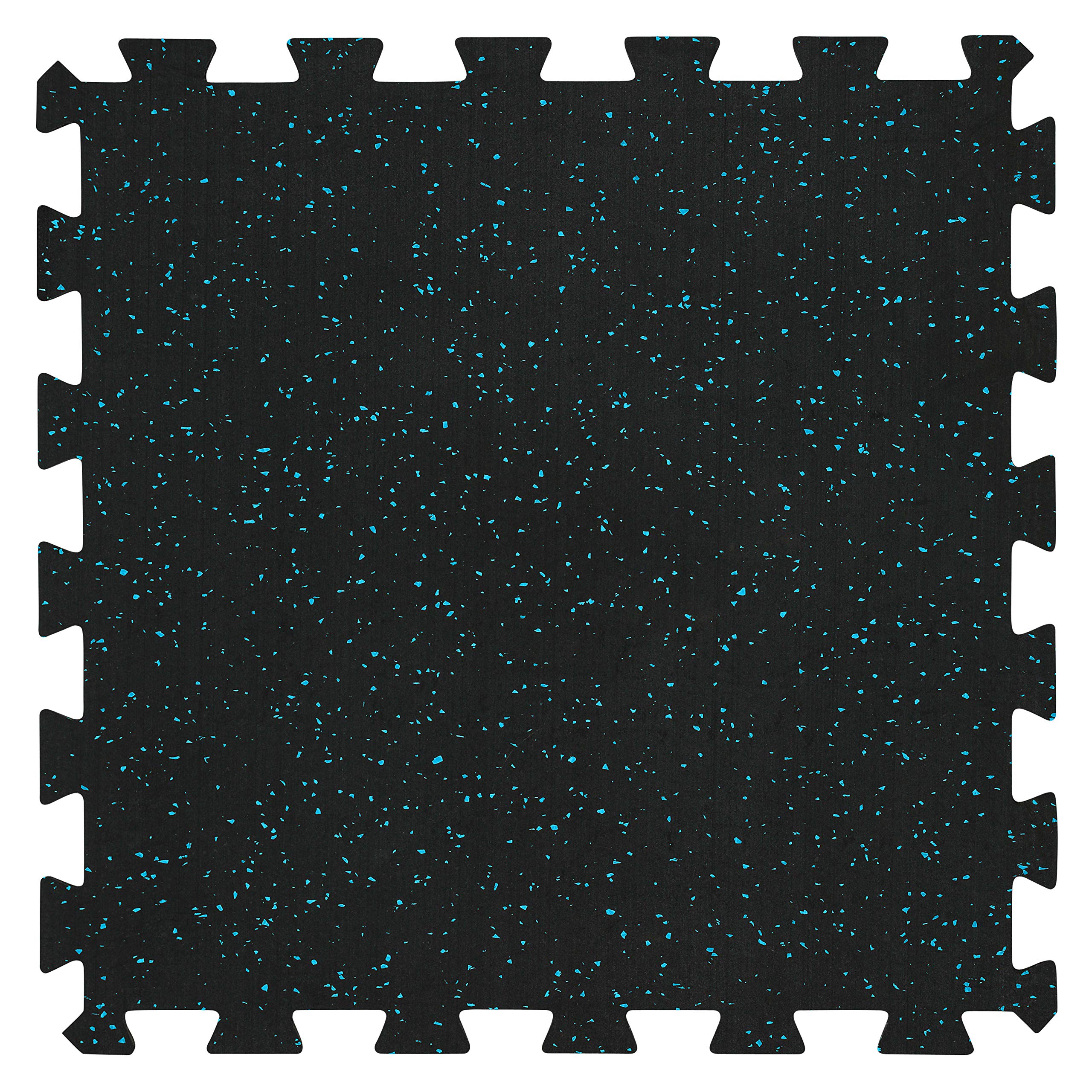 Heavy Duty Interlocking Rubber Gym Floor Tiles - 8mm Thick, 20