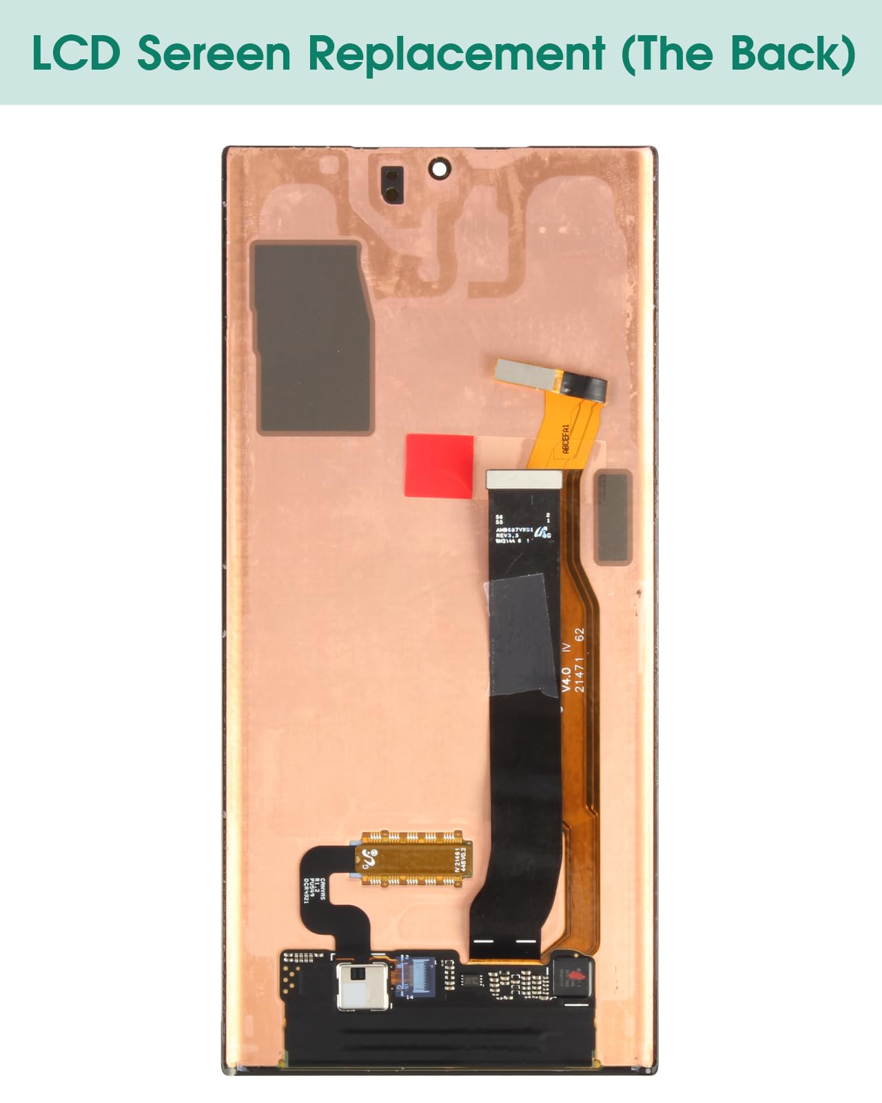 Original Samsung Galaxy Note 20 Ultra 5G/4G AMOLED LCD Screen Replacement with Touch Digitizer & Tools - Black | DIY Phone Repair Kit for Cracked/Broken Displays