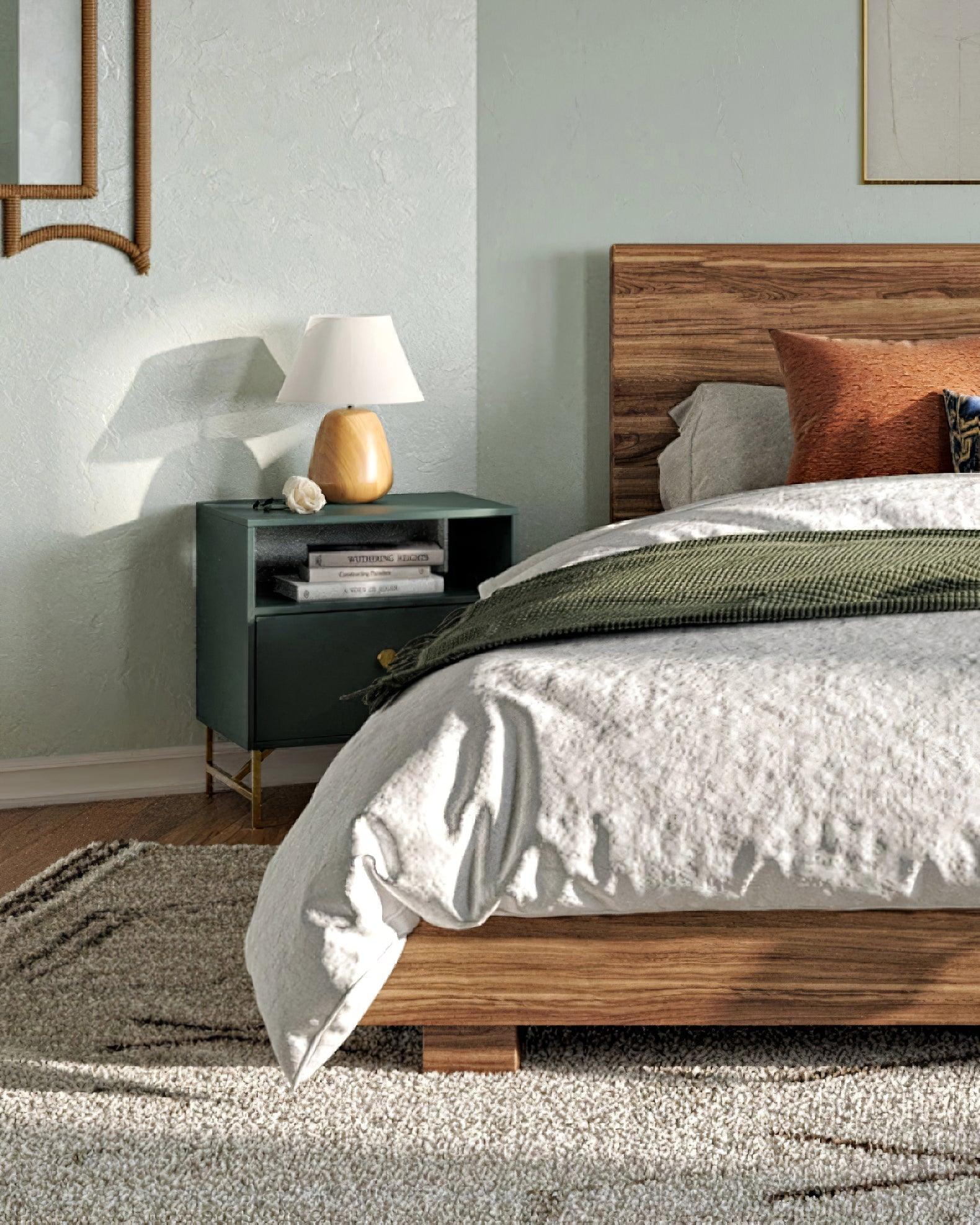 Stylish Irving Wood Table Lamp - Modern Home & Office Decor - Perfect for Bedroom, Living Room, and Workspace Lighting