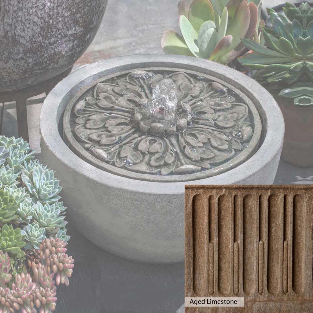 Campania International M Series Medallion Fountain - Outdoor Garden Water Feature for Patio, Yard & Landscape Decor | Classic Roman Design Waterfall Fountain