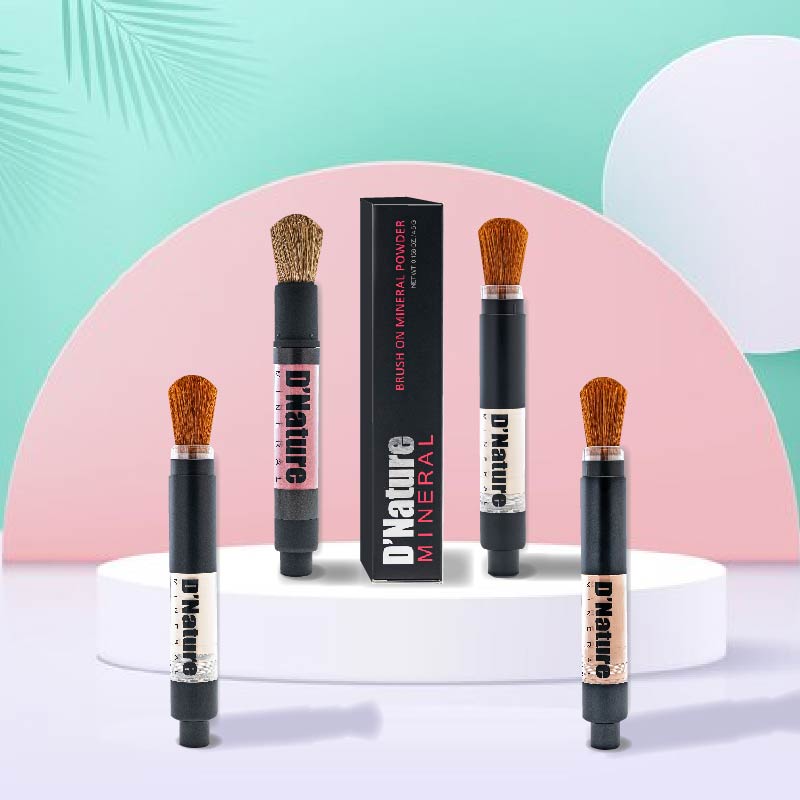 Natural Mineral Blush Brush - Vegan & Cruelty-Free Makeup Brush for Flawless Blush Application | Perfect for Everyday Makeup & Professional Makeup Kits