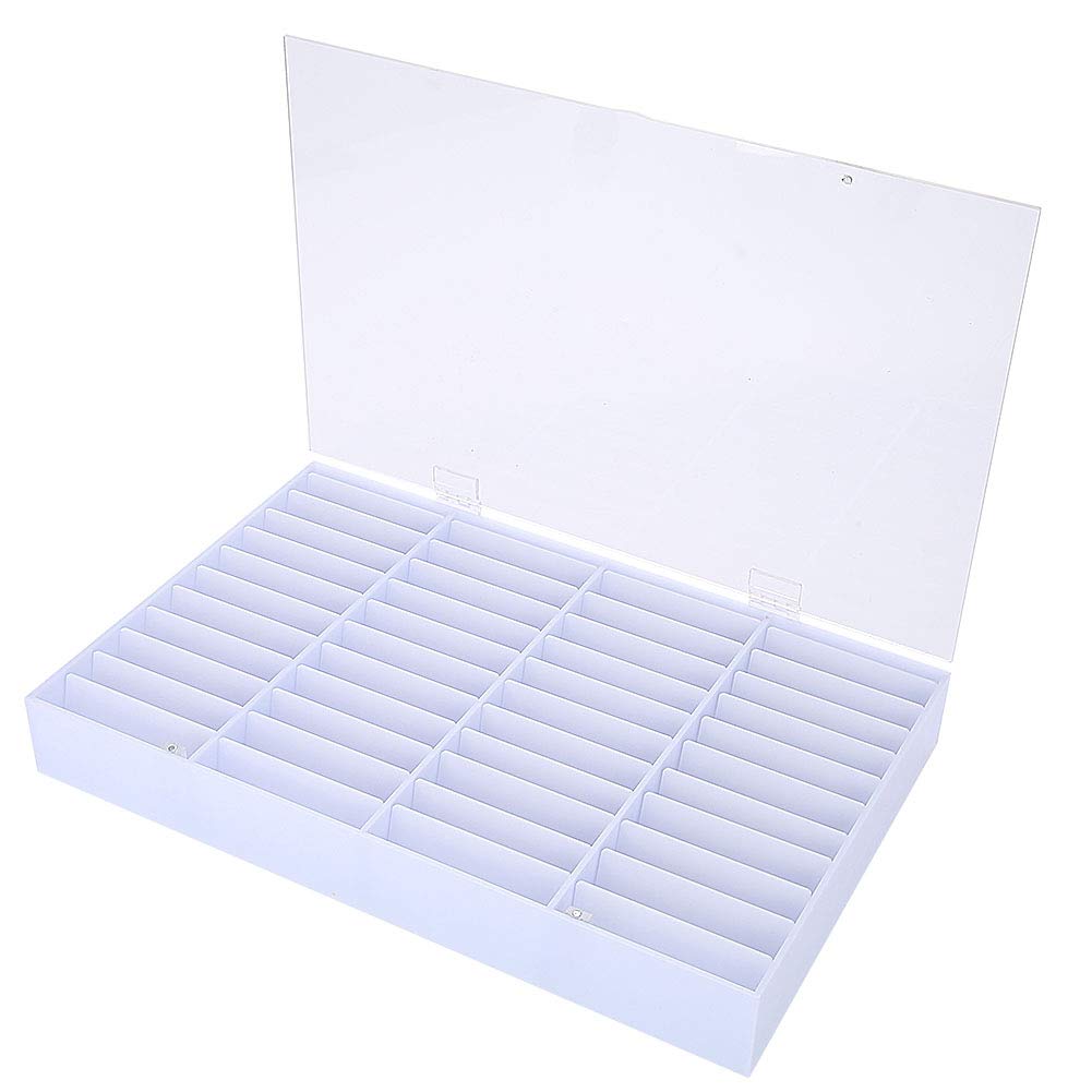 Clear Empty Nail Tips Storage Box - Organizer for Nail Art Decorations & Fake Nail Display Case | Perfect for Salon, Home Manicure & Nail Art Business