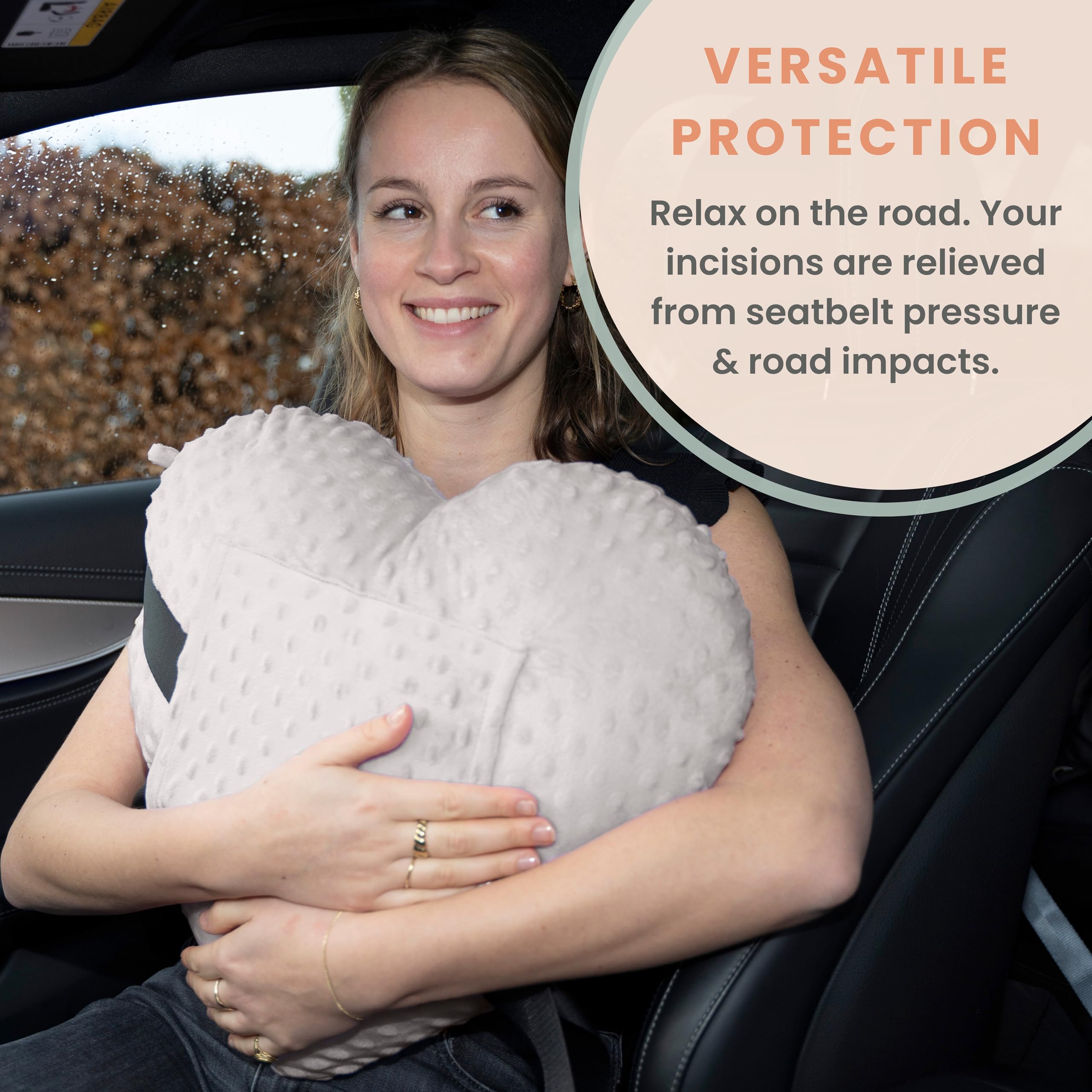 MOYOAMA Open Heart Surgery Recovery Pillow - Post-Surgery Chest Support Pillow for Cardiac Patients, Comfort Gifts for Heart Bypass & Valve Replacement Recovery - Perfect for Coughing, Sneezing & Car Ride Protection