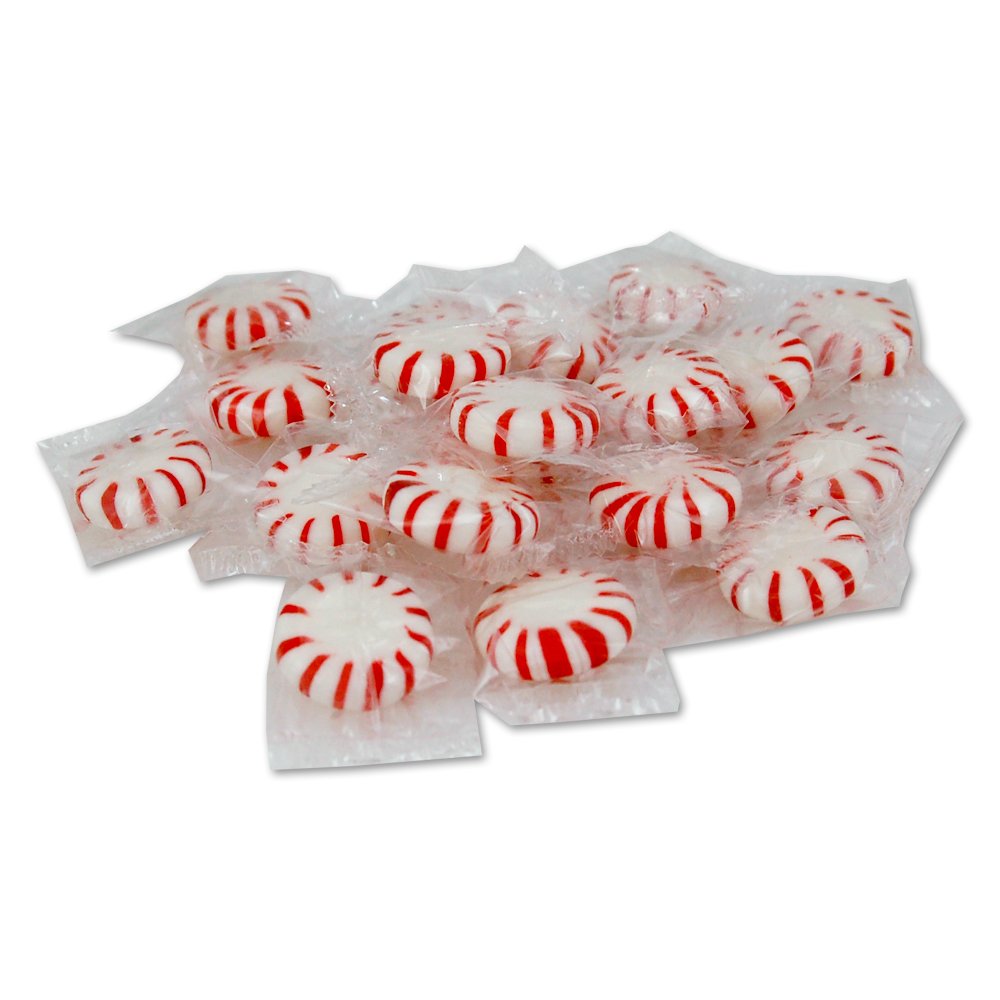 Sunrise Peppermint Starlight Mints - Bulk 31 lb. Box (1 Case) - Perfect for Candy Buffets, Party Favors & Holiday Treats