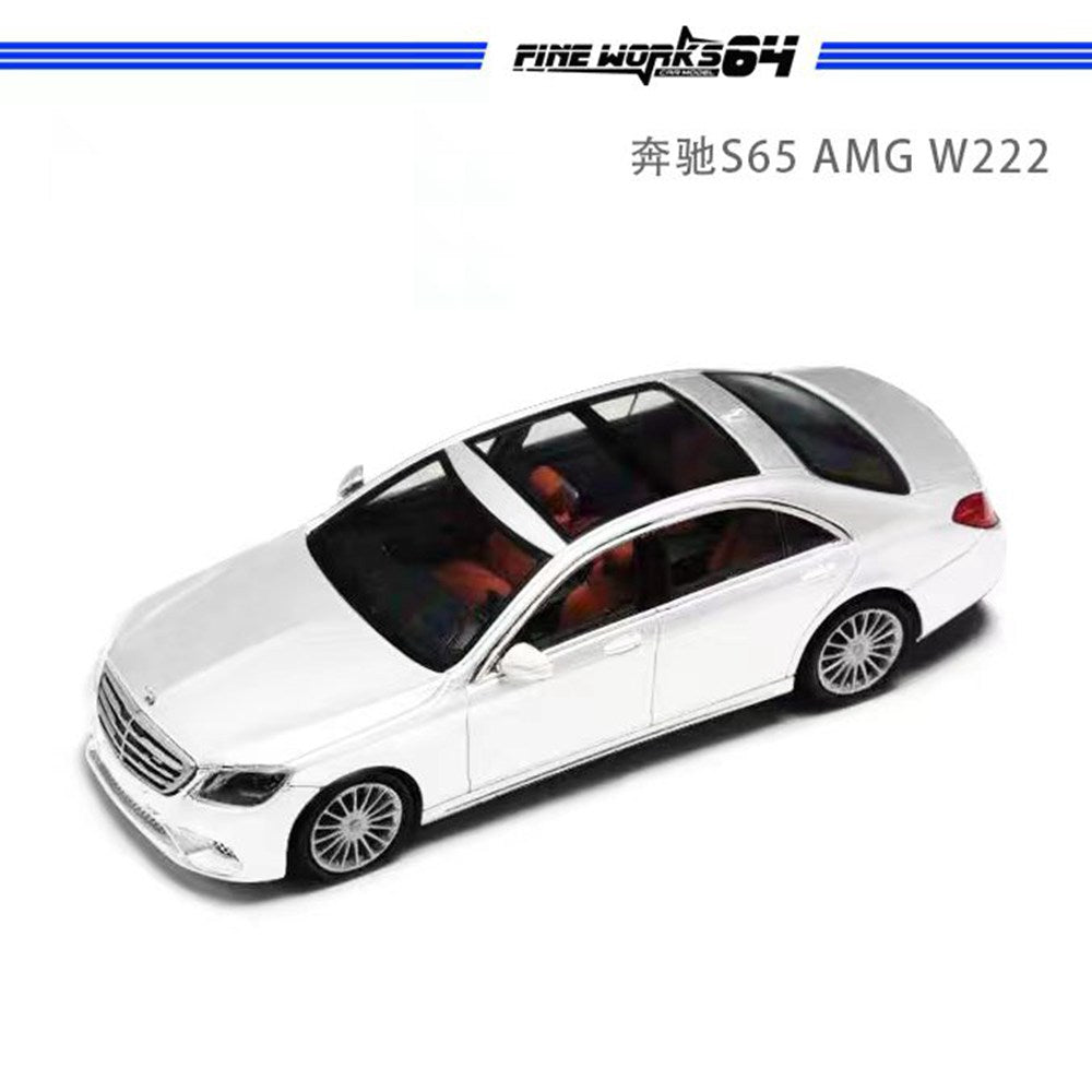 1:64 Mercedes Benz S65 AMG W222 Diecast Model Car - Limited Edition Collectible Toy for Adults & Kids - Perfect for Display, Gifts, and Car Enthusiast Collections