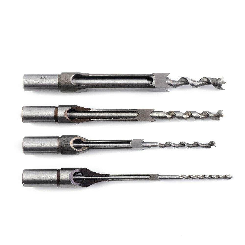 DNYSYSJ Bench Drill Mortising Attachment Kit - 4-Piece Chisel & Tenoning Machine Set with Complete Accessories - Time Saving Woodworking Tool for DIY Projects & Furniture Making