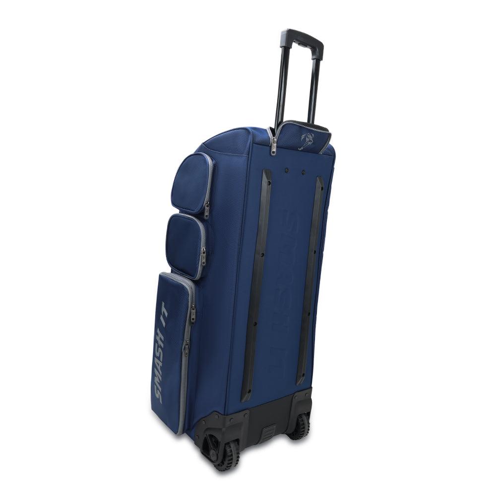 2025 Smash Ops Guerrilla V4 Roller Bag - Durable Navy/Grey Luggage for Travel & Business | Perfect for Airplane Carry-On & Weekend Getaways