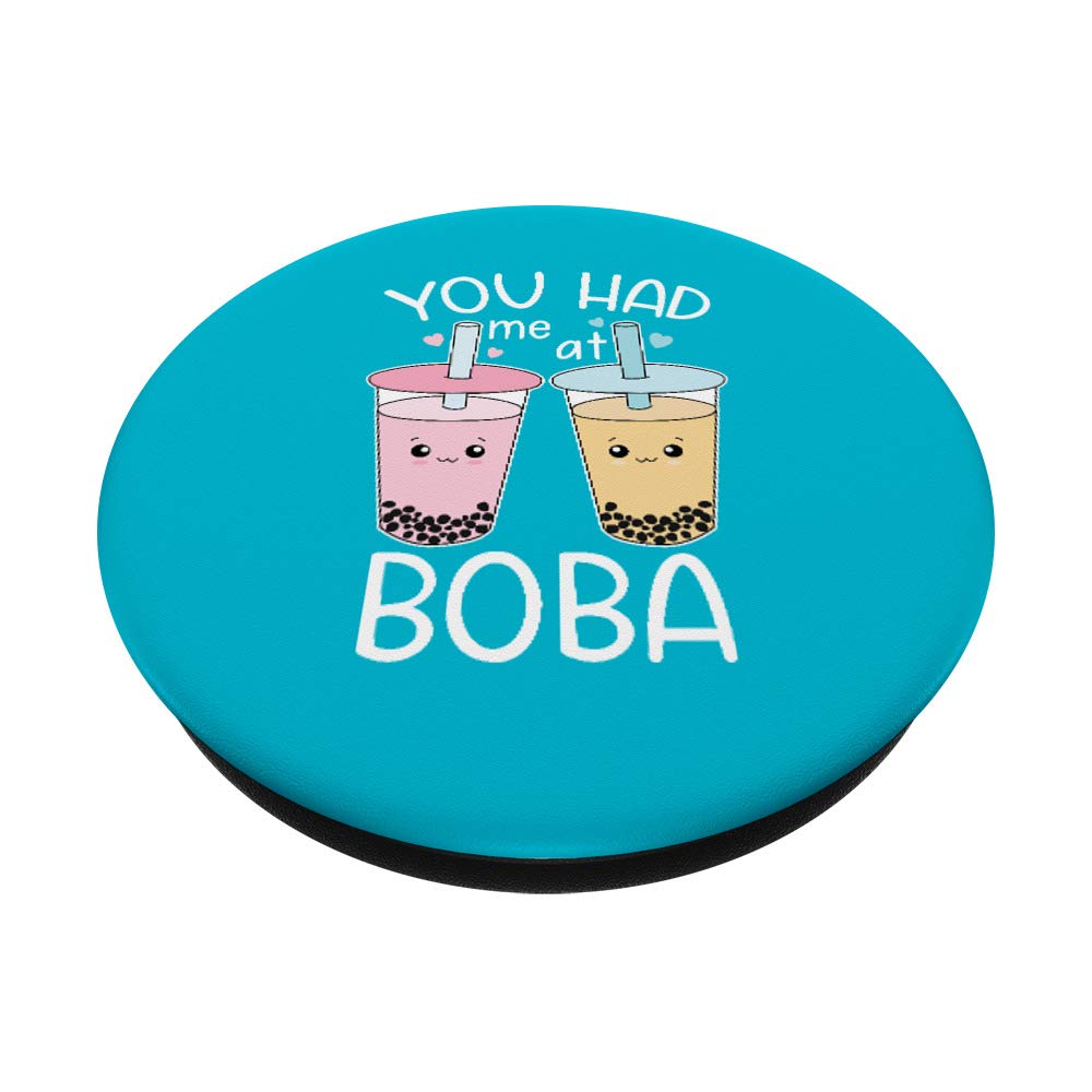 Cute Kawaii Bubble Tea PopSockets Swappable PopGrip - Boba Phone Grip Stand for iPhone & Samsung - Perfect for Bubble Tea Lovers & Anime Fans