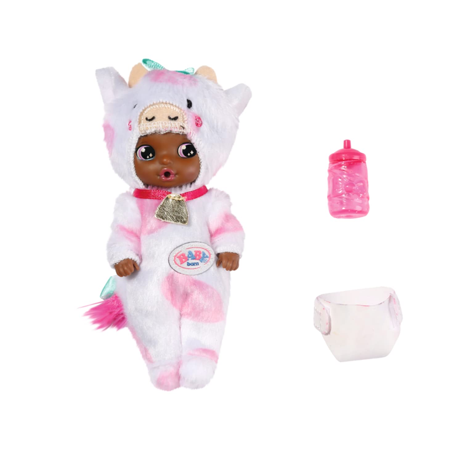 Baby Born Surprise Mini Dolls with Animal Outfits, Diaper & Bottle - Perfect for Kids Playtime