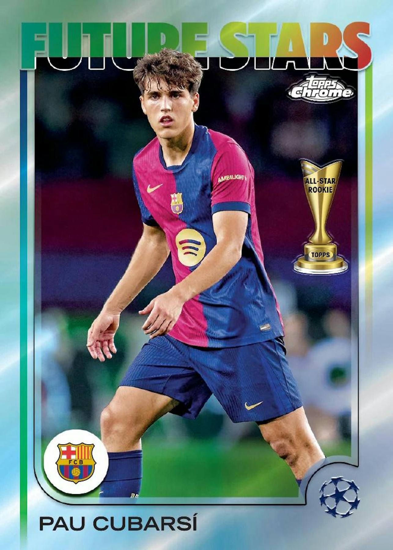 2024-2025 Topps Chrome UEFA Club Competitions Soccer Hobby Box - Premium Soccer Trading Cards for Collectors & Fans - Perfect for Sports Memorabilia Collections & Fantasy League Enthusiasts