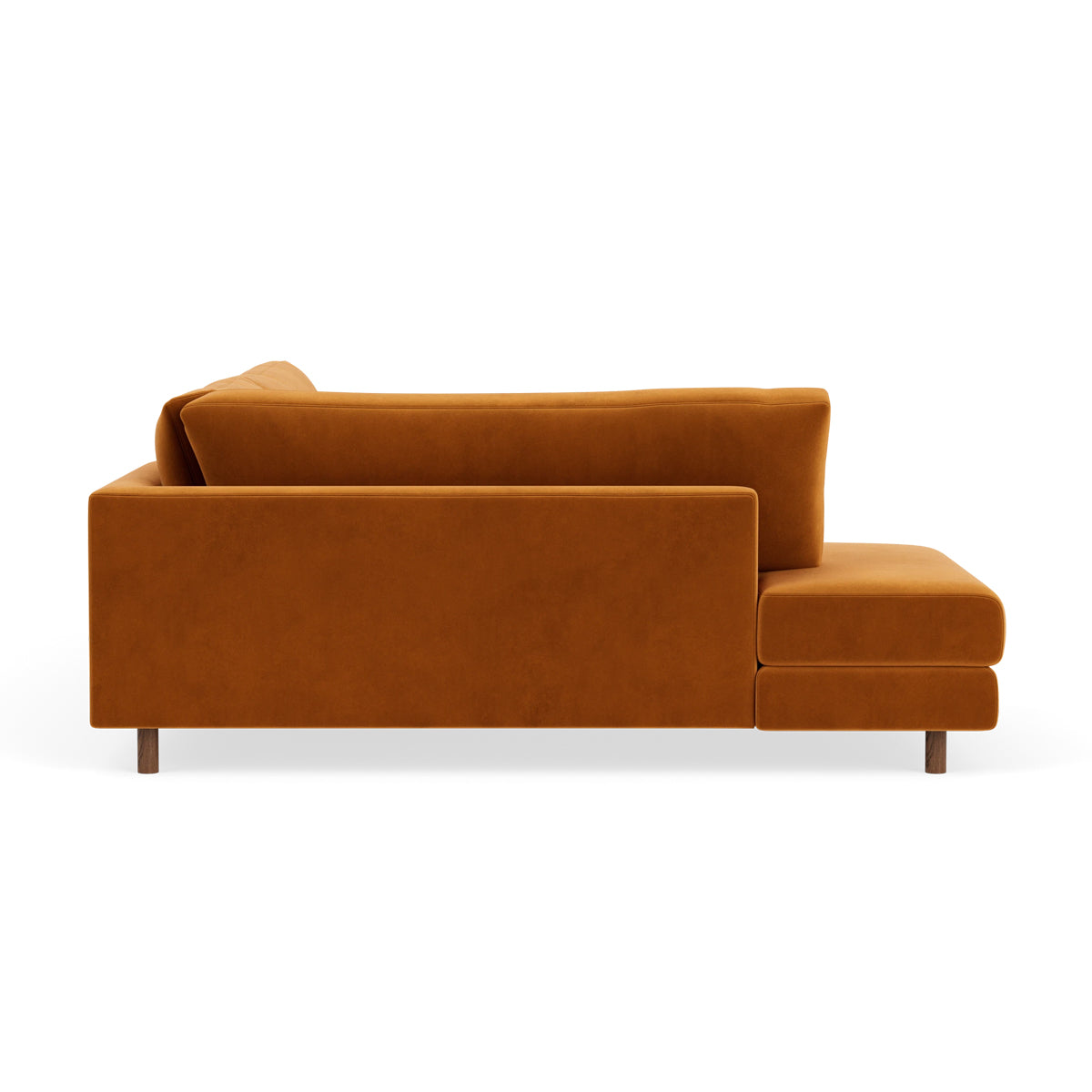 Douglas Velvet Left Corner Sofa - Luxurious Velvet Sectional Sofa for Living Room, Modern L-Shaped Couch with Left Chaise, Perfect for Small Spaces & Home Theater Setup