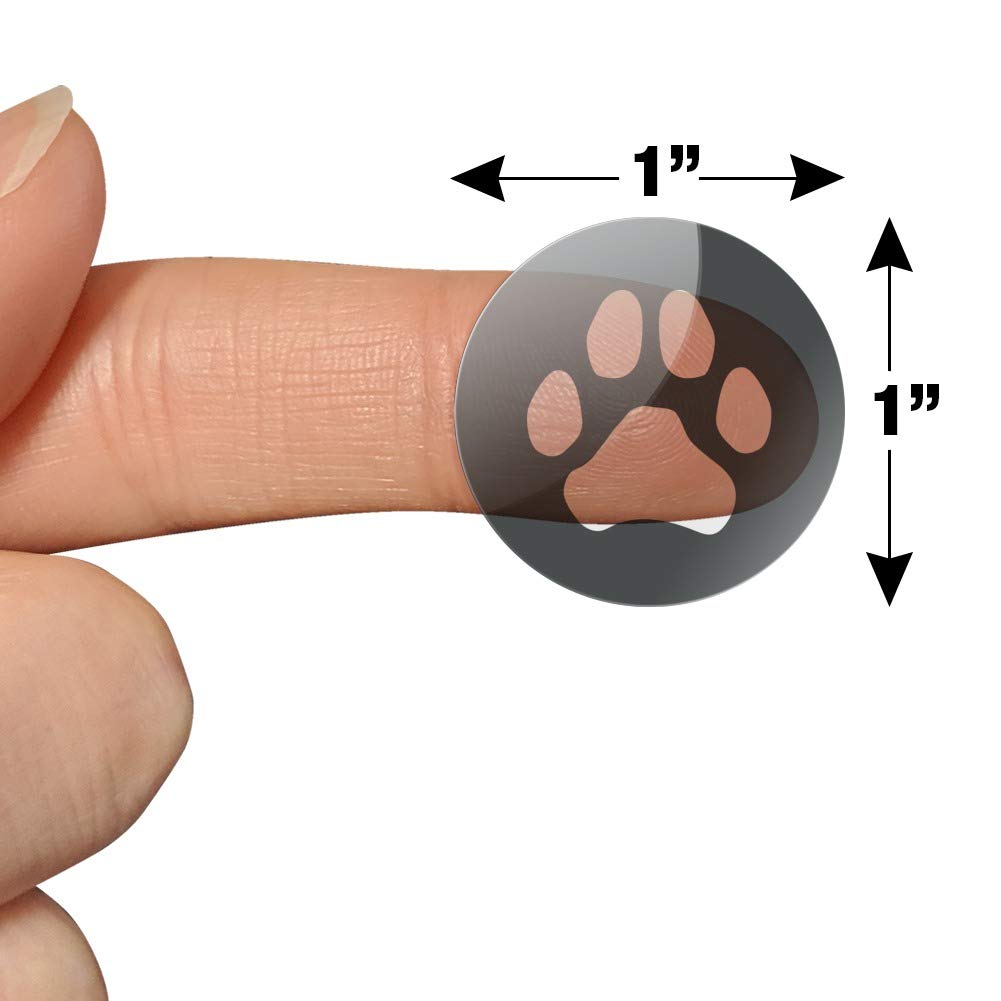 Black and White Paw Print Stickers for Dogs & Cats - Planner, Calendar, Scrapbooking, Crafting Supplies | Perfect for Pet Lovers, Bullet Journals, DIY Projects & Gift Decorations