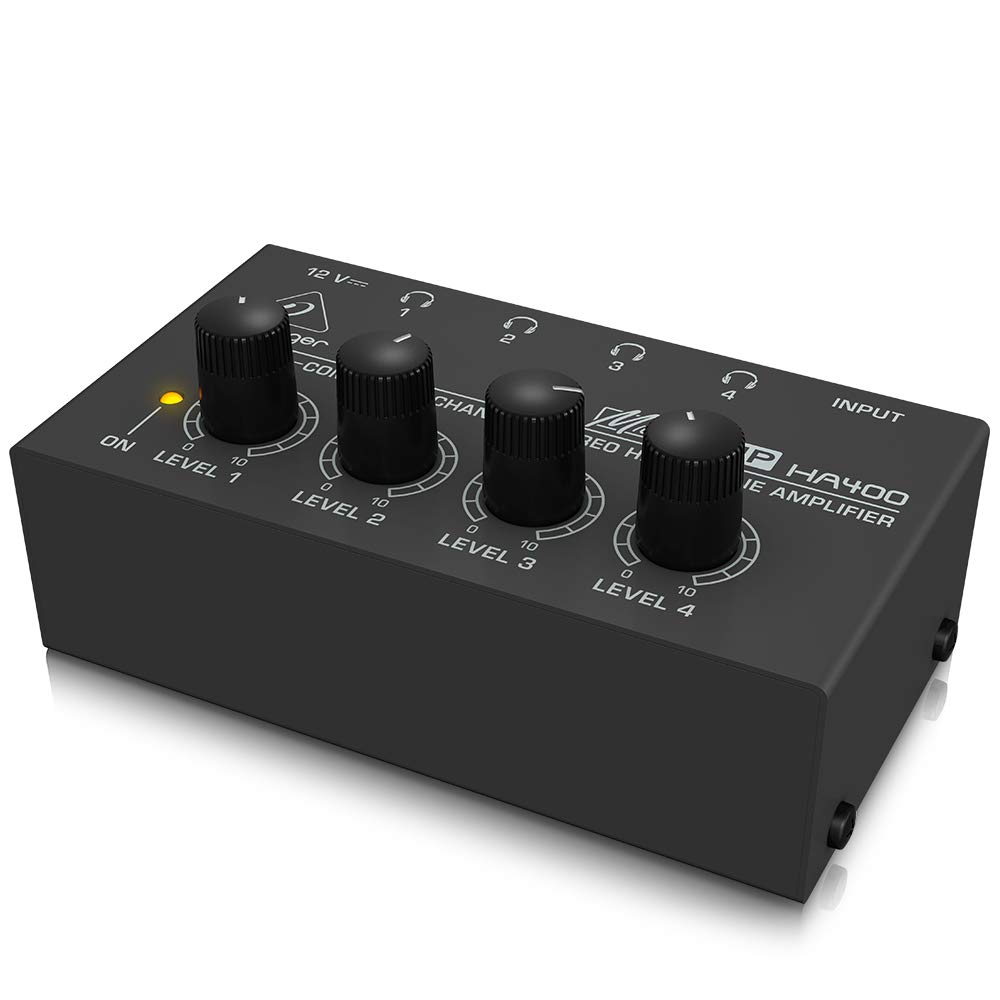 PreSonus HP4 4-Channel Headphone Amplifier & Audio-Technica ATH-M50X Professional Studio Headphones Bundle - Perfect for Music Production, Podcasting & Home Recording Studios