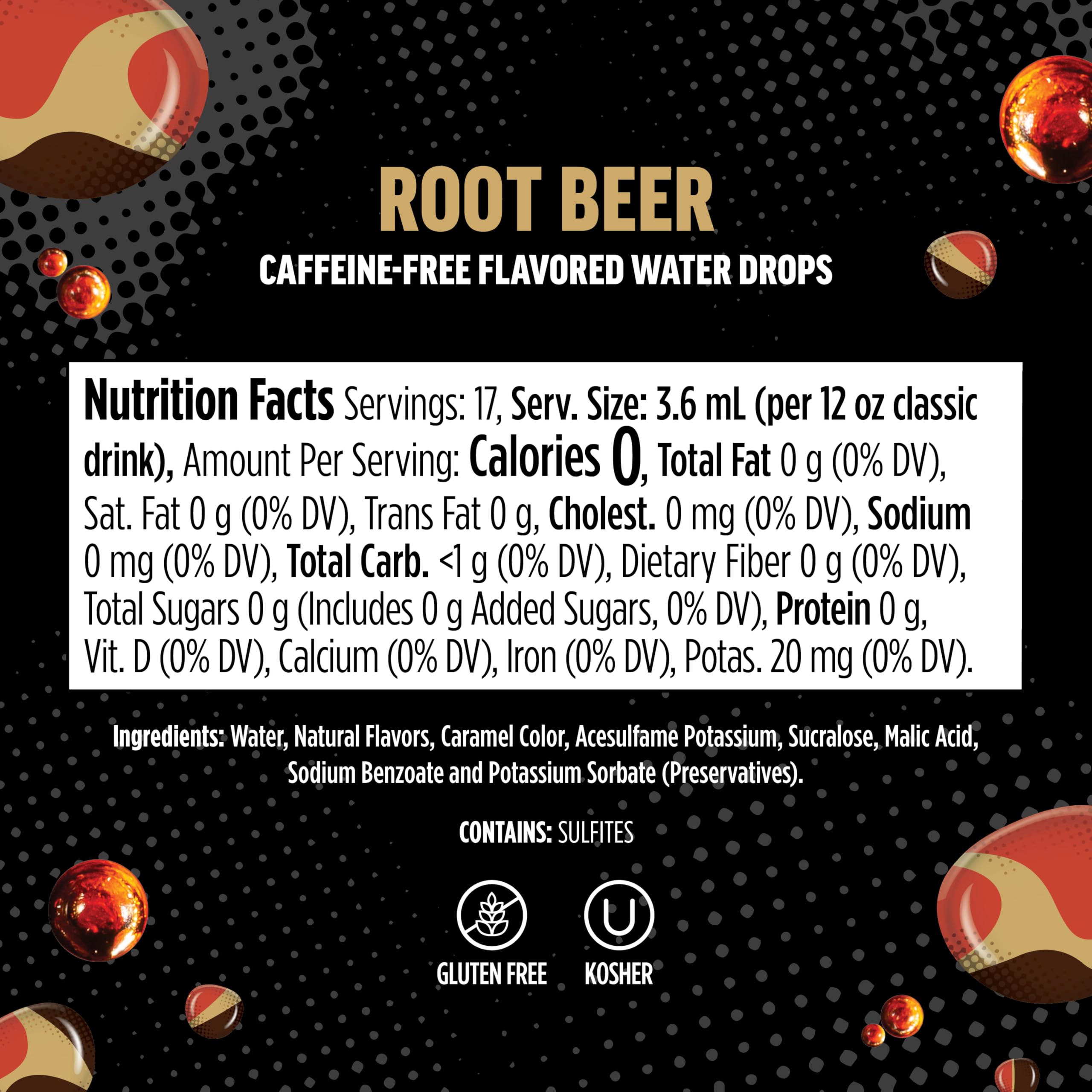 Ninja Thirsti Flavored Water Drops - Zero Soda Root Beer (3 Pack) | Classic Soda Flavors for Sparkling or Still Water | Zero Calories, Zero Sugar | Makes 17 (12oz) Drinks | Perfect for Hydration at Home, Office or Gym