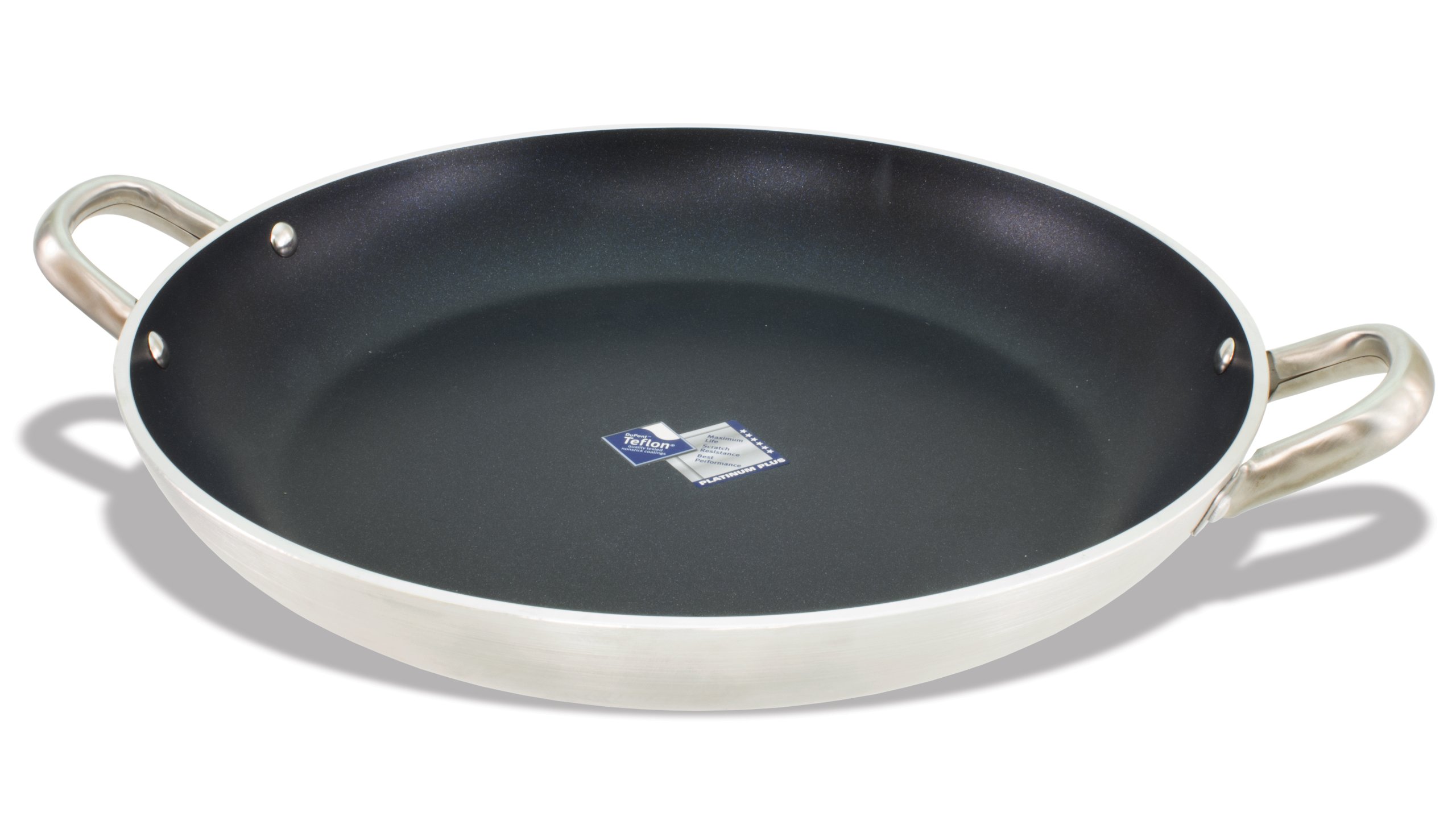 Premium 12-Inch Carbon Steel Paella Pan - Authentic Spanish Dish Pan for Seafood, Rice & Saffron Recipes - Perfect for Outdoor Cooking, Family Gatherings & Dinner Parties