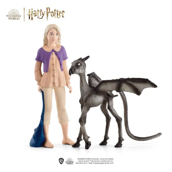 Luna & Baby Thestral Plush Toy - Harry Potter Collectible Gift for Kids & Fans - Perfect for Bedroom Decor, Birthday Presents, and Movie Nights