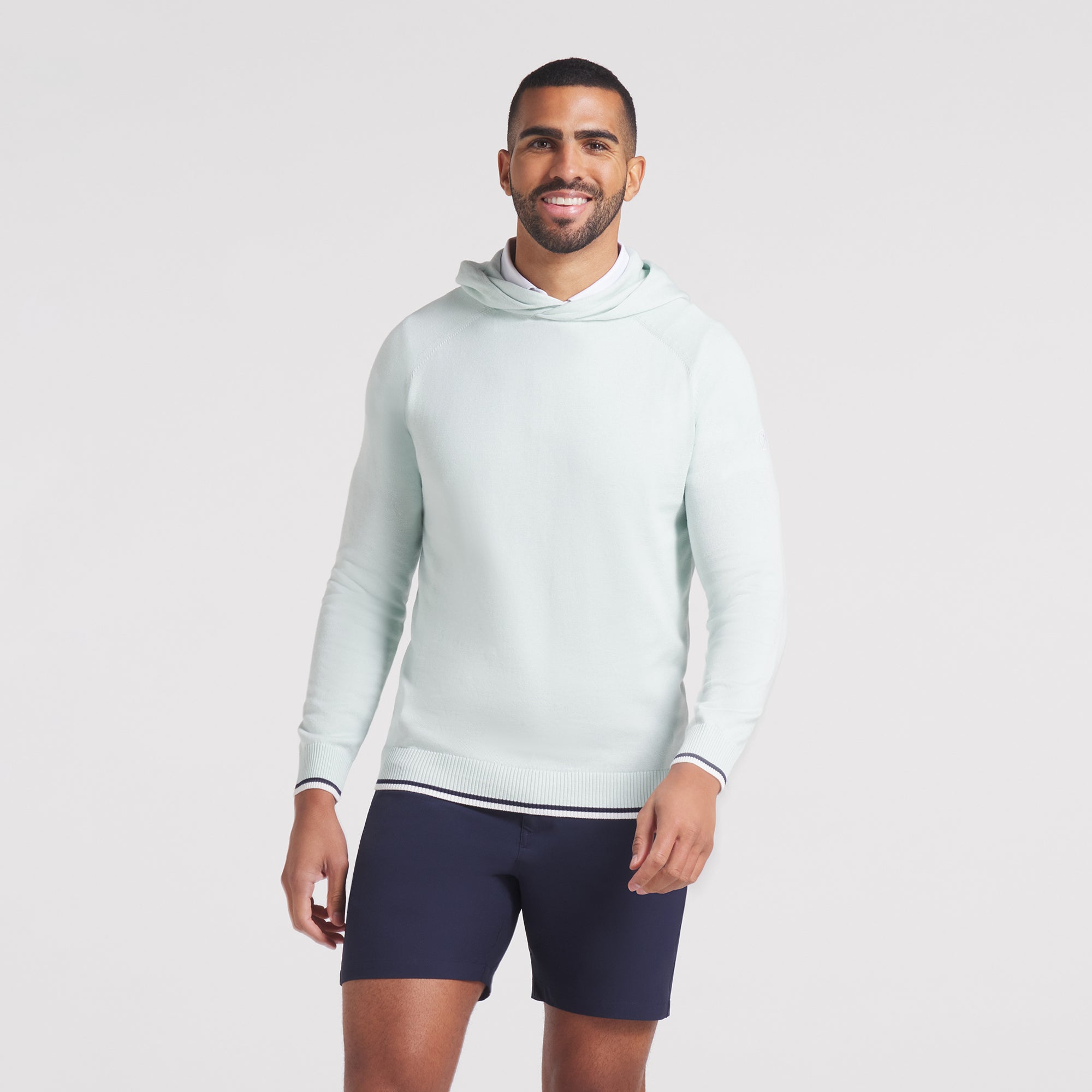 AP Knit Golf Hoodie for Men - Lightweight & Breathable Pullover - Perfect for Golfing, Running & Outdoor Activities