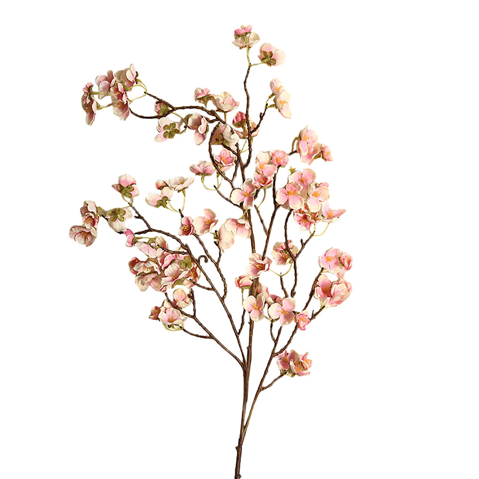 Real Touch Cherry Blossom Artificial Flowers - Vibrant Color Faux Sakura Decor for Home, Wedding, Office & Party Decoration