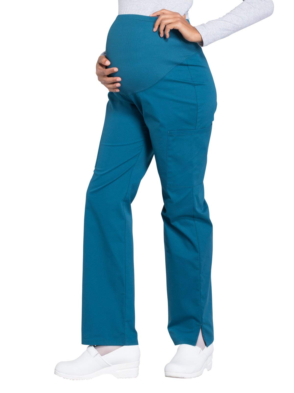 Cherokee Maternity Scrub Pants for Women - Soft Stretch Workwear WW220 - Comfortable Nursing Scrubs for Healthcare Professionals & Pregnant Nurses