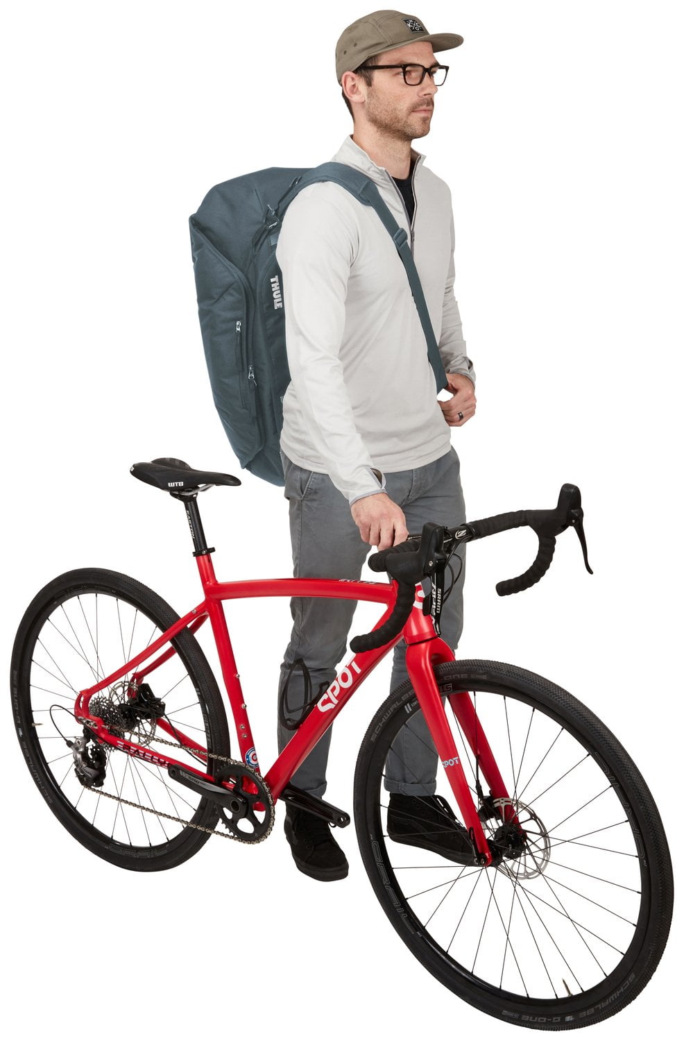Thule RoundTrip Bike Duffel Bag - Durable Dark Slate Travel Case for Bicycle Transport | Perfect for Air Travel, Road Trips & Cycling Adventures