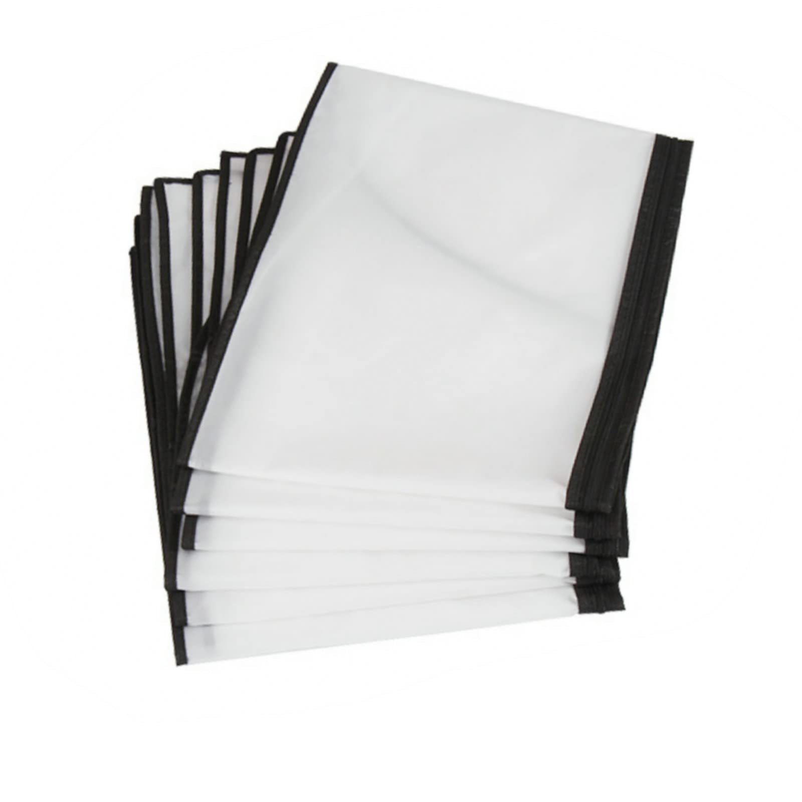Breathable Clear Garment Bags with Full-Length Black Zipper - 6 Pack (24