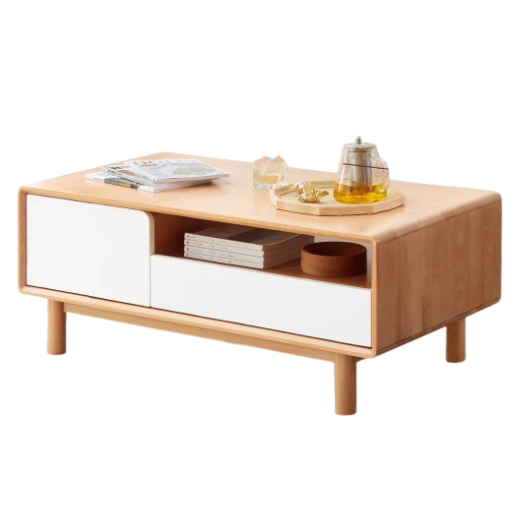 39.4x18.9x16.9 inch/ 100x48x43cm/ Natural Wood color/ coffee table