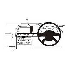 ClicOn No Holes Center Dash Mount for Audi A6 (2004-2009) - Secure Phone Holder for Hands-Free Navigation & Driving