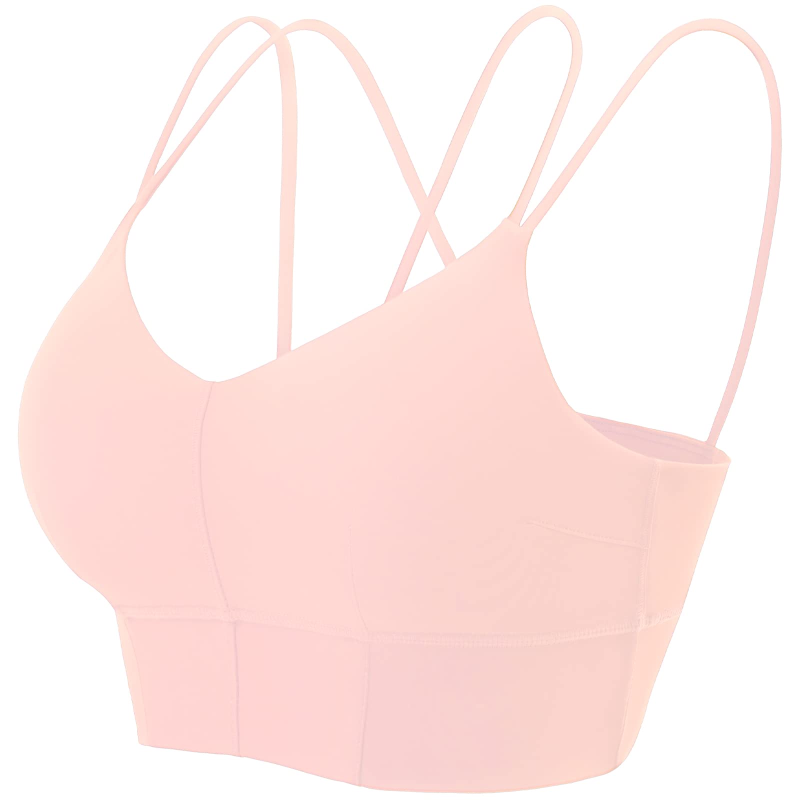 MotoRun Women's Padded Criss Cross Back Sports Bra - Medium Support Workout Running Yoga Top for Active Lifestyles | Gym, Fitness & Daily Wear