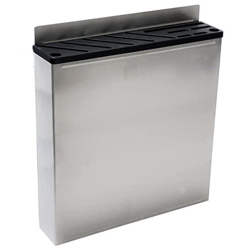 Stainless Steel Knife Rack for Food Service - Wall Mounted Knife Holder Safely Stores 10 Knives | Perfect for Commercial Kitchens, Restaurants & Home Chefs