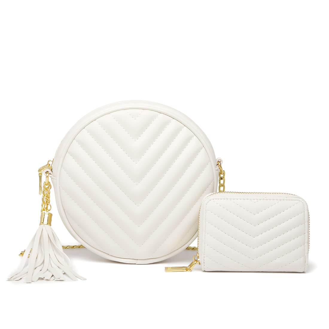JEEHAN Quilted Crossbody Bags for Women - Stylish Designer Shoulder Handbag Small Purse - Perfect for Everyday Use, Travel & Shopping