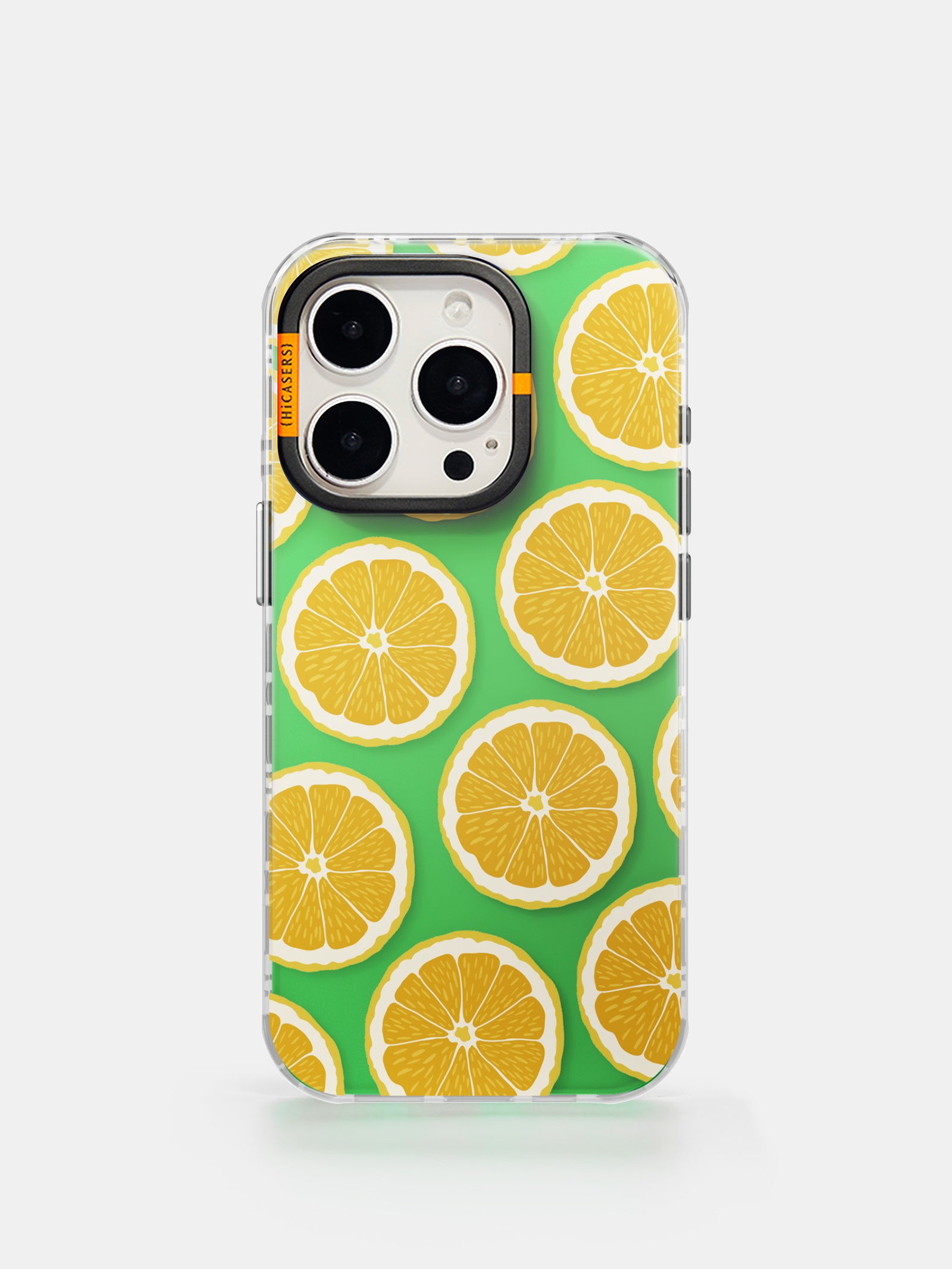 Sunny Fresh Orange Slices Pattern Iridescent Phone Case - Vibrant Green Protective Cover for iPhone & Samsung | Perfect for Summer, Beach & Outdoor Activities