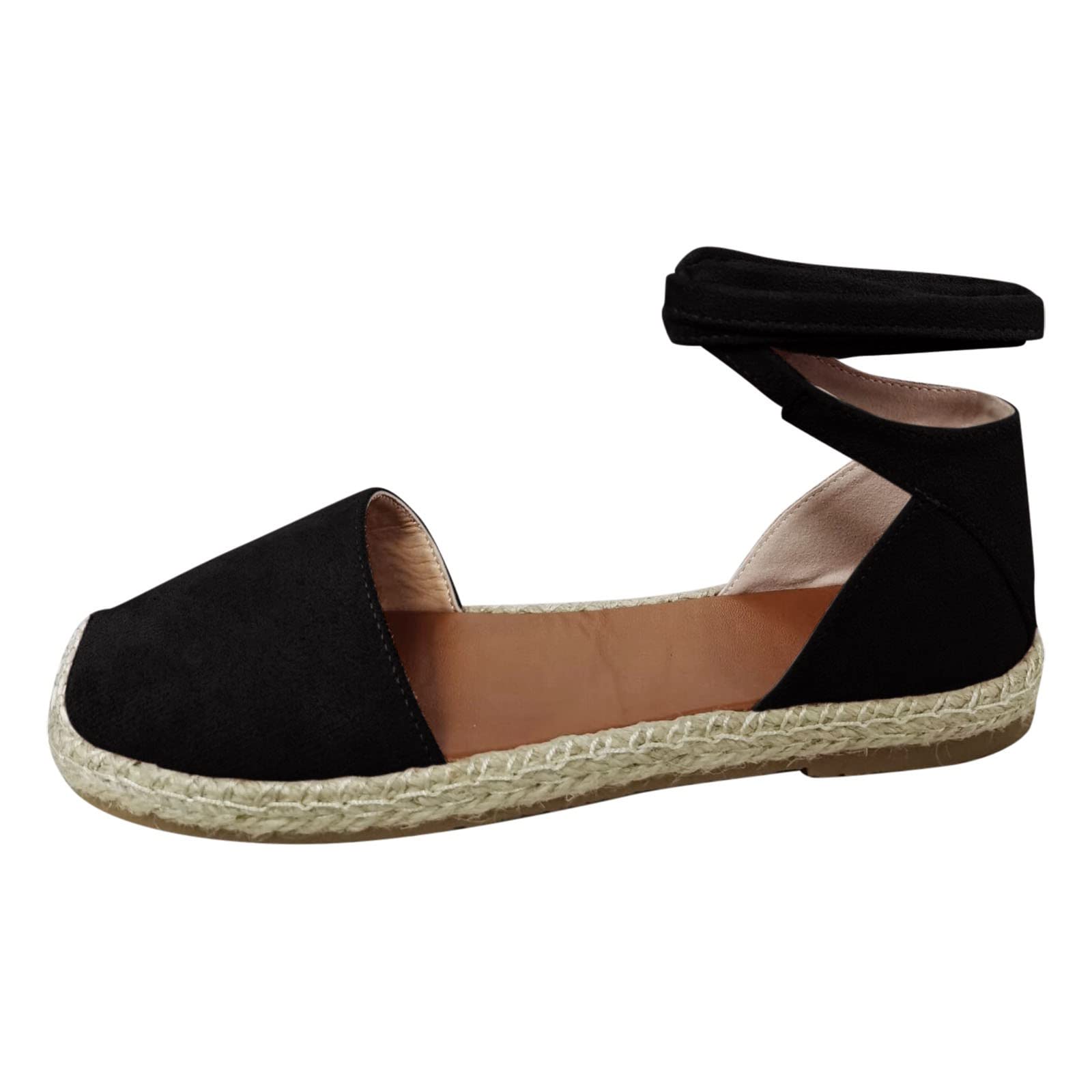 Women's Summer Fashion Casual Flat Lace-Up Roman Sandals - Breathable Closed-Toe Leisure Shoes for Walking, Travel & Everyday Wear