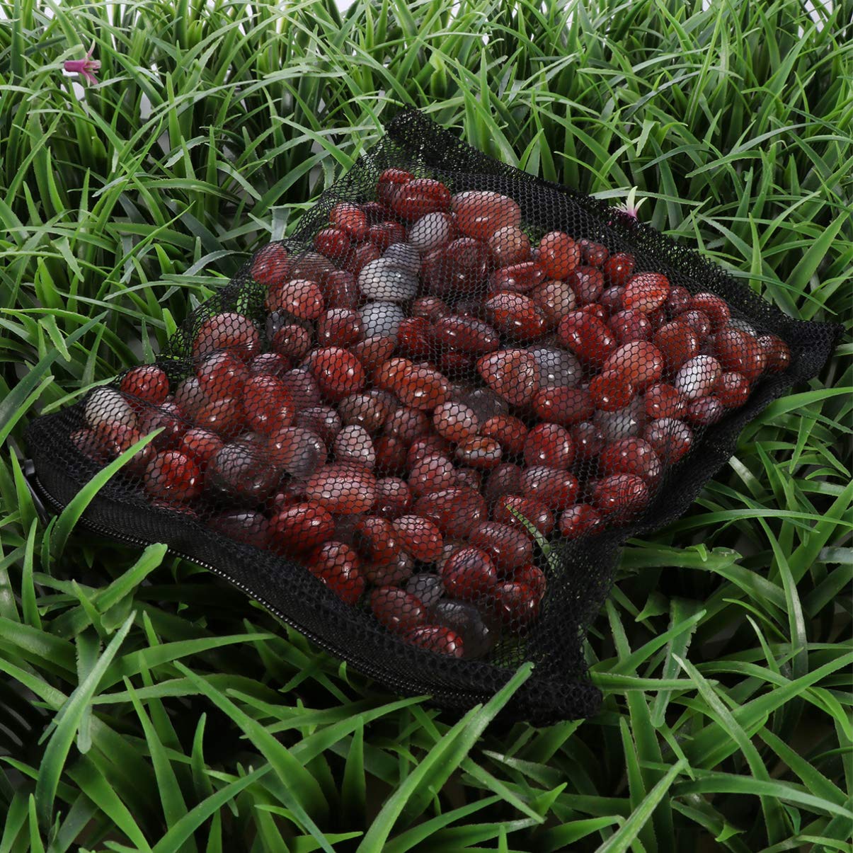 Balacoo 12pcs Aquarium Media Bags - Fish Tank Filter Mesh Bags for Water Filtration