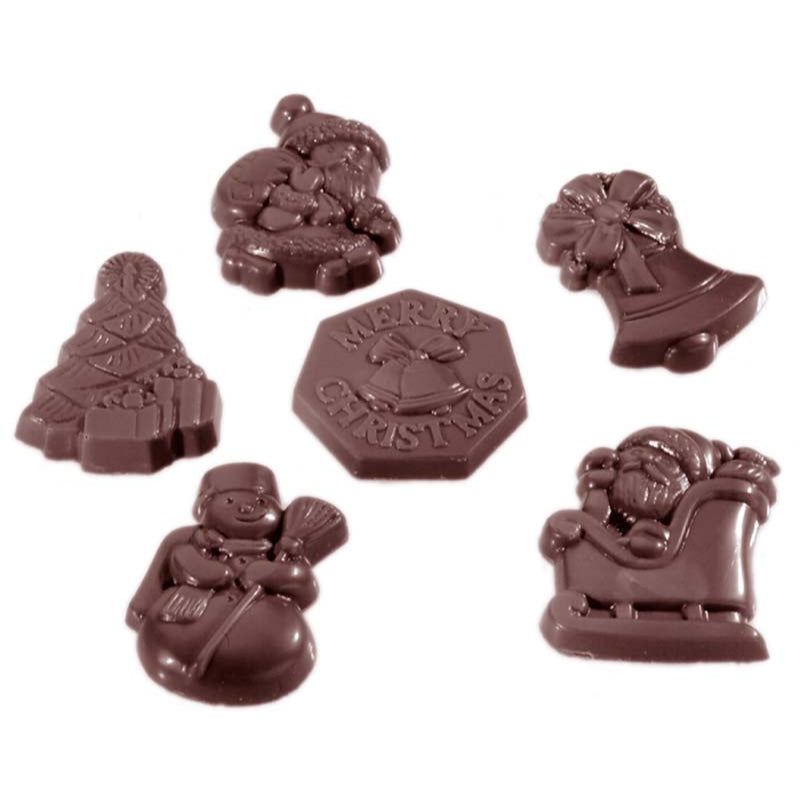 Premium Christmas Chocolate Decorations - Festive Holiday Treats for Tree, Gifts & Party Desserts