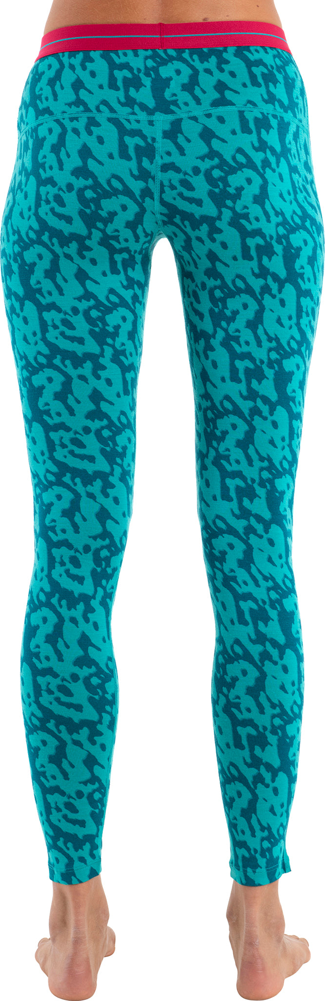 200 Oasis Macro Forms Merino Thermal Leggings for Women - Ultra Soft Wool Base Layer Leggings for Hiking, Yoga & Winter Sports
