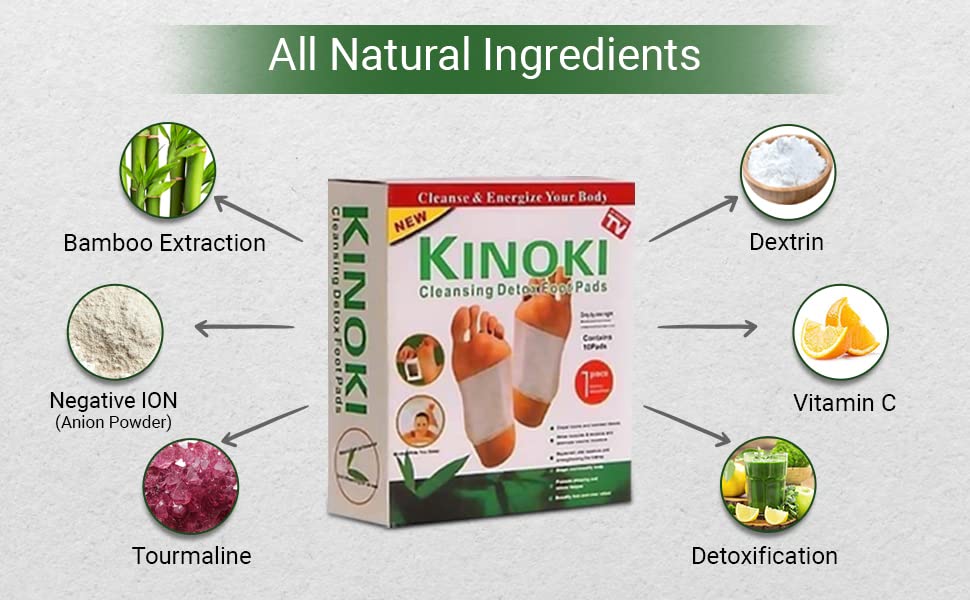 Kiyome Kinoki Cleansing Detox Foot Patches - 40 Adhesive Pads Kit for Natural Toxin Removal | Relieve Fatigue & Improve Sleep | Perfect for Post-Workout Recovery & Stress Relief