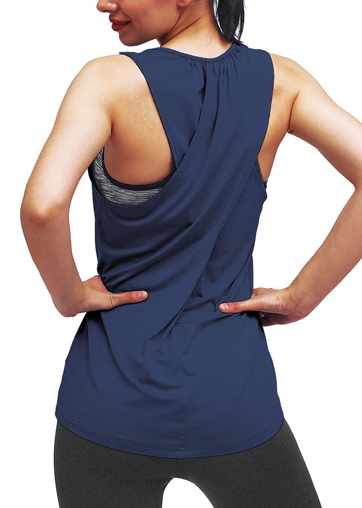 Women's Workout Tops - Mippo Yoga Athletic Tank Tops for Gym, Running & Summer Fitness | Breathable & Comfortable Activewear for Yoga, Pilates & Cardio