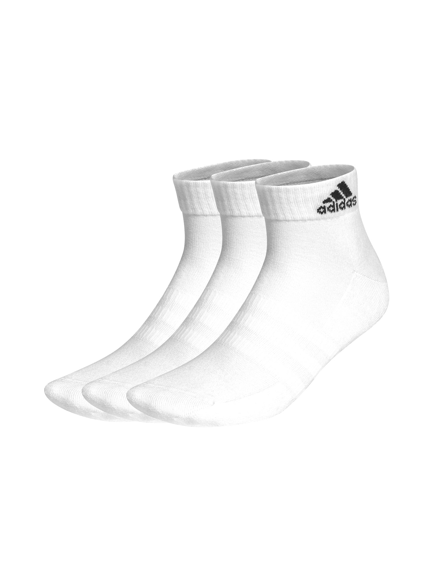Adidas Cushioned Ankle Socks 3-Pack - Breathable Athletic Socks for Running, Gym & Everyday Wear