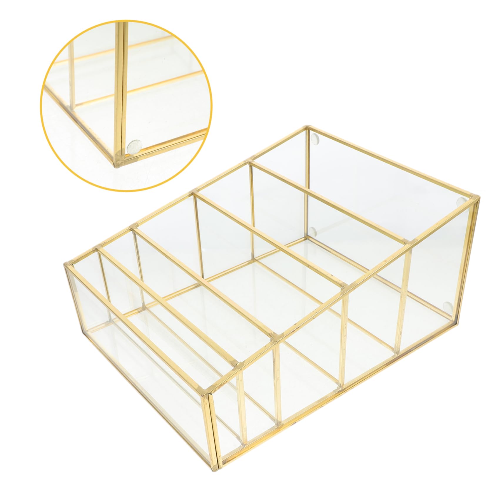 5-Tier Mirrored Makeup Organizer with Glass Shelves - Lipstick & Cosmetic Storage Box, Vanity Tower for Powder, Brushes & Beauty Products | Perfect for Bathroom Counter, Dressing Table & Bedroom Decor