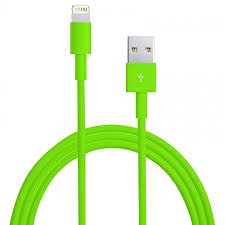 Premium 3ft Green Lightning Cable - Fast Charging & Sync for iPhone 13/12/11/X/8/7 - Durable & Tangle-Free - Perfect for Home, Office & Travel