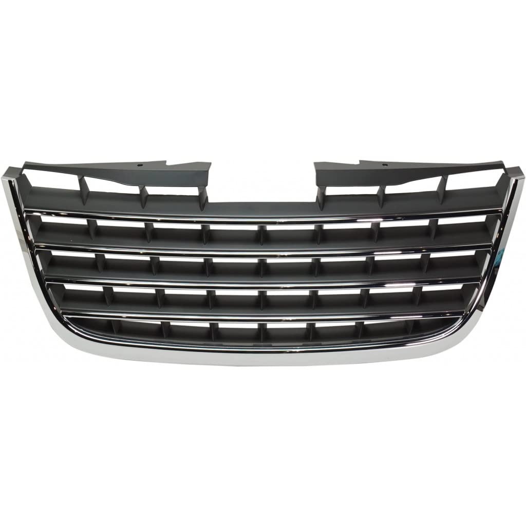 Chrysler Town & Country 2008-2010 Chrome Front Grille with Center Bar - Replacement Part CH1200309 & 5113228AA | Perfect for Car Restoration & Customization Projects
