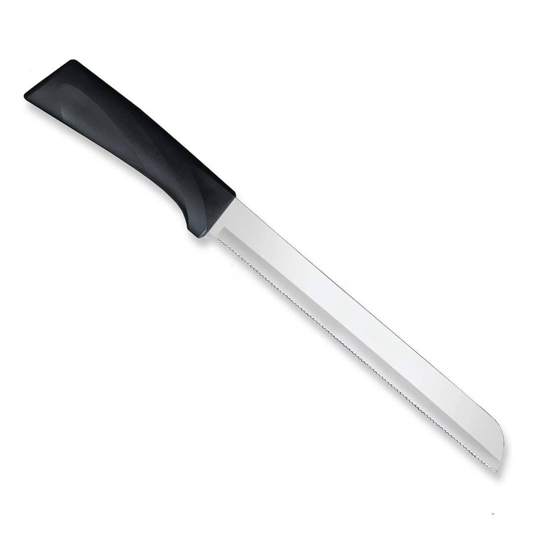 Rada Cutlery Anthem Series 8 Inch Bread Knife with Ergonomic Black Handle - Perfect for Slicing Bread, Bagels, and Pastries - Ideal for Home Kitchens, Bakeries, and Restaurants