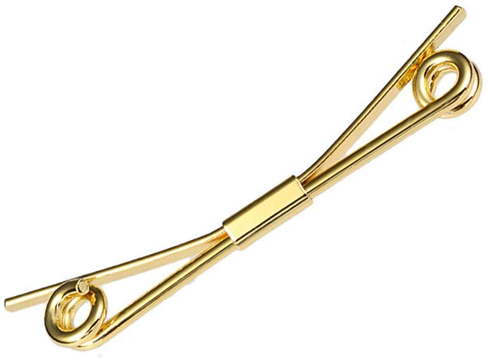 Silver Metal Tie Clips & Collar Bars - Elegant Shirt Collar Stays, Tie Pins & Cravat Clips for Men | Perfect for Weddings, Business Meetings & Formal Events